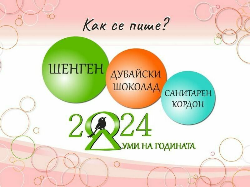 2024: „Шенген“, „дубайски шоколад“, „санитарен кордон“