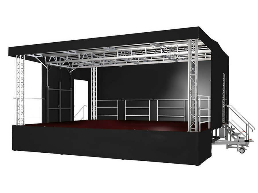 Нови пазар с мобилна сцена