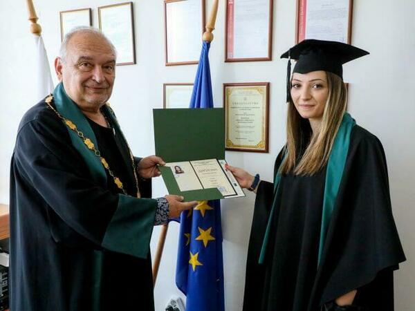 Полина Галинова с диплома и с квота за световно първенство