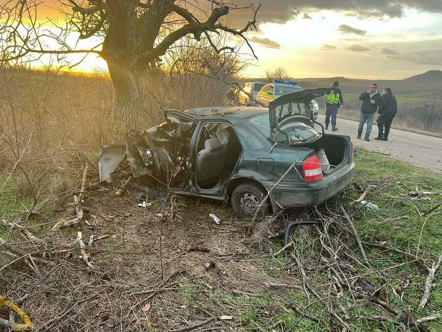 Водач с опасност за живота след удар в дърво